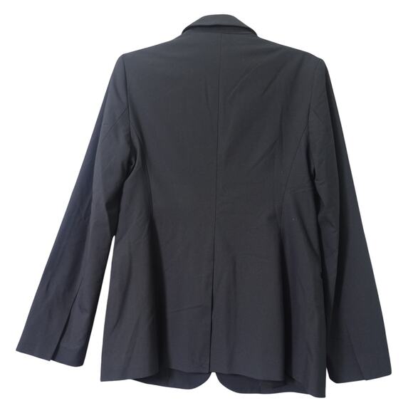 Calvin Klein Refined Stretch Cinched Blazer Women's Black Beauty - Size 6 - Picture 2 of 11